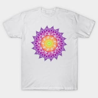 Purple-Green Mandala T-Shirt